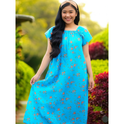 Daster Fuji Motif Bunga Busui Dada Kerut Kekinian Terbaru 2025