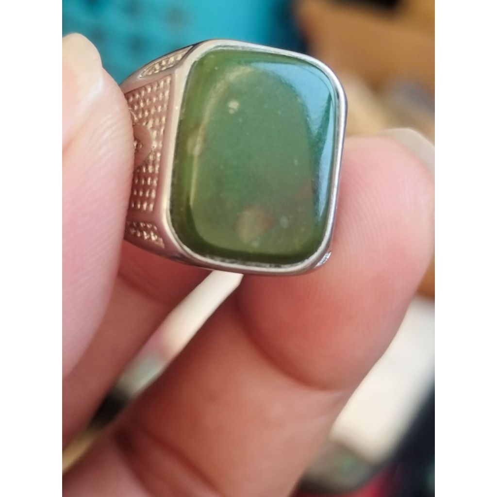 batu cincin hijau Garut kotak