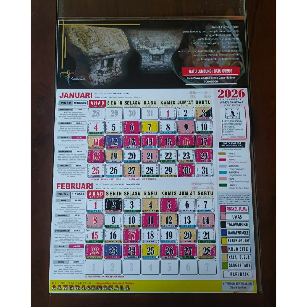

Kalender Jawa Candrasengkala 2026 Murah Kalender Jawa Nusantara Candrasengkala 2026