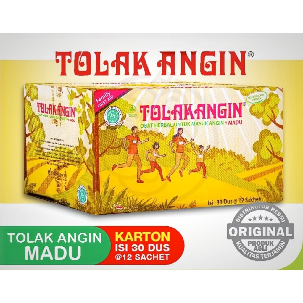 [1 karton isi 30×12's] Tolak Angin Cair Herbal Masuk Angin Daya Tahan Tubuh
