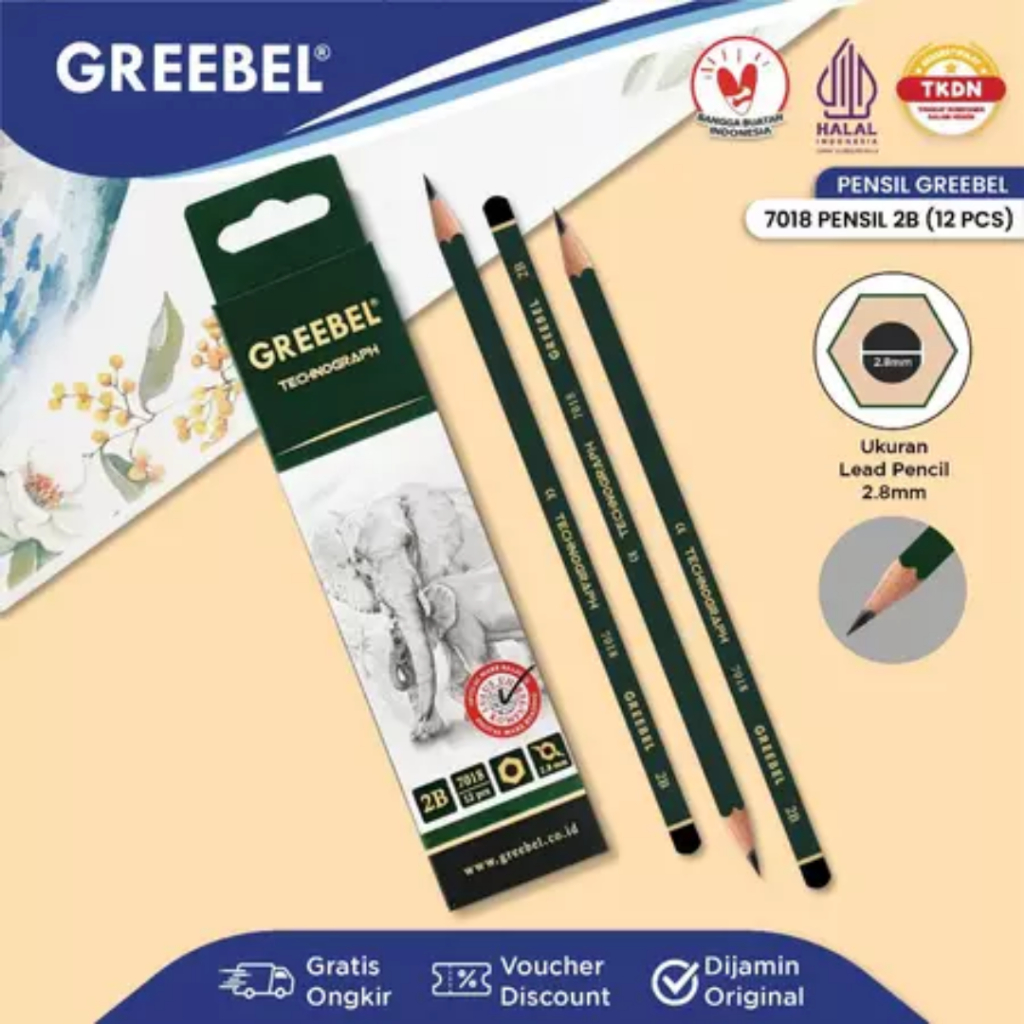

Pensil 2B 7018 GREEBEL Technograph (023036)