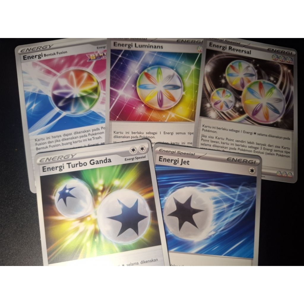 [Pokemon Indonesia] Energi spesial & Energy s12a svK Energi Turbo Ganda, Energi Bentuk Fusion, Energ