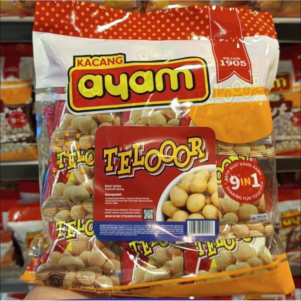 

kacang ayam teloor 9in1