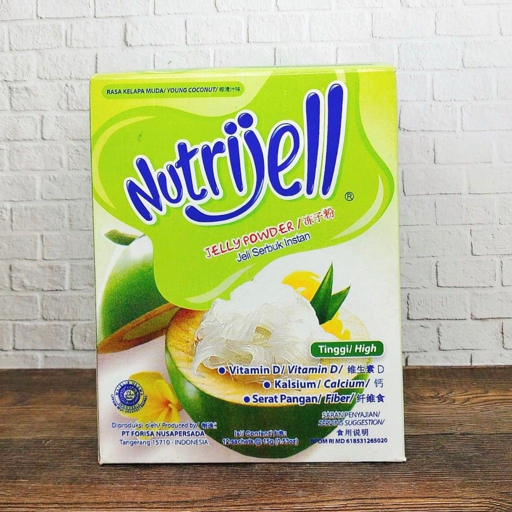 

Nutrijell Box Jelly Powder 15gr x 12scht Rasa Kelapa Muda