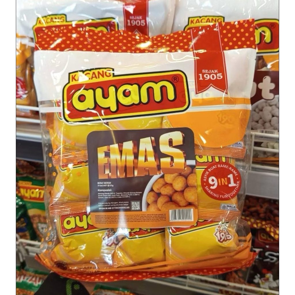 

kacang ayam kacang emas 9in1