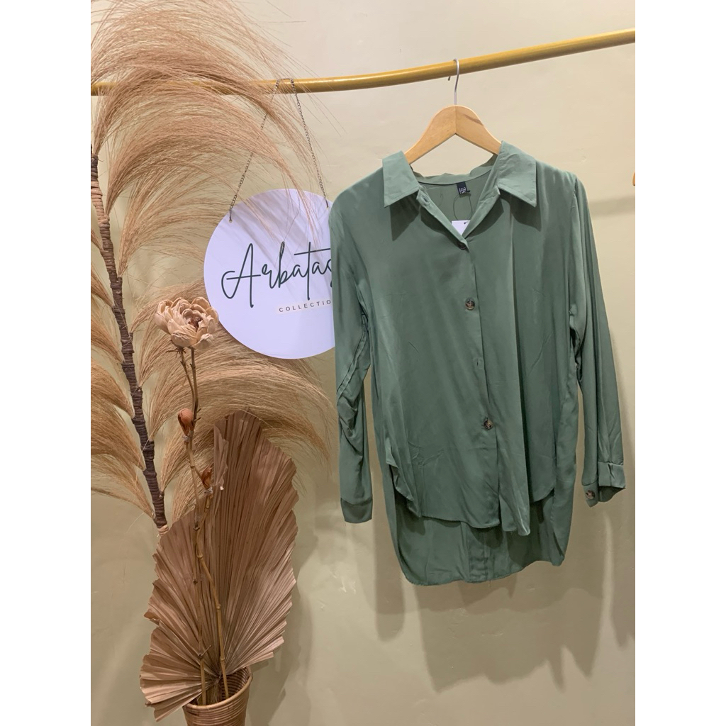 kemeja Rayon twill polos