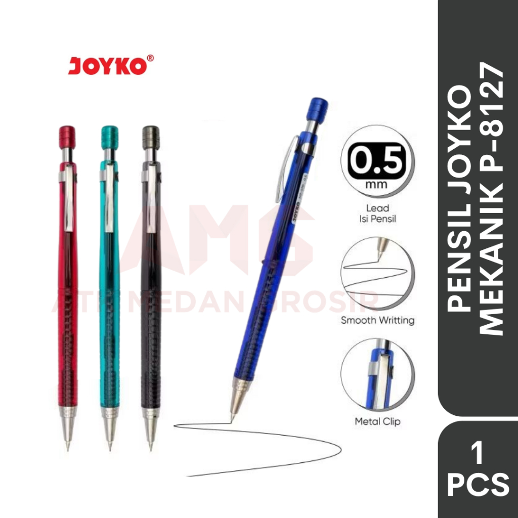 

PENSIL MEKANIK JOYKO MP-07B 0.5MM METAL CLIP PER PCS
