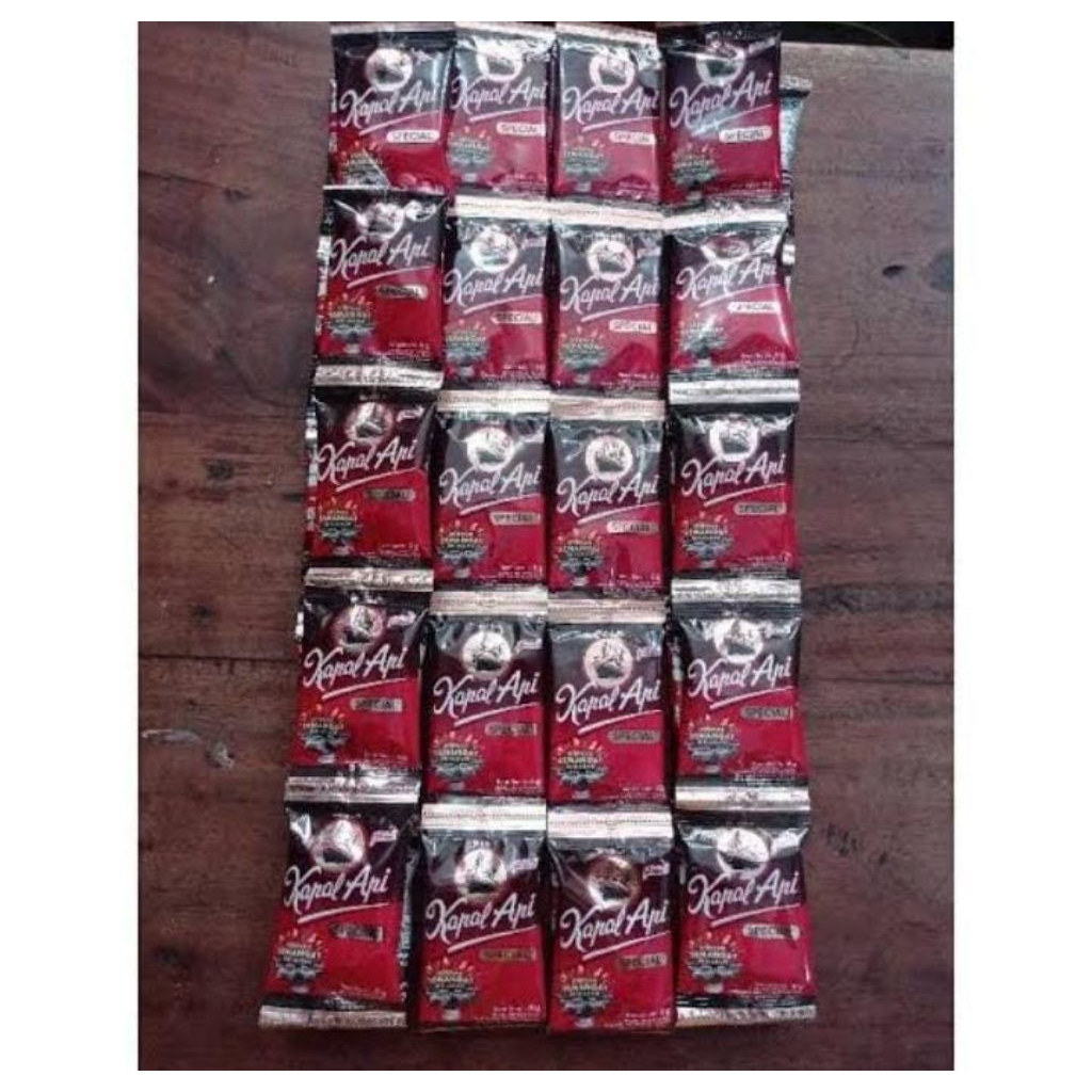 

Kopi Kapal Api Special Mini Tanpa Gula 6 gr (1 renteng isi 11pc)