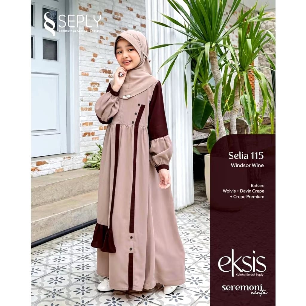 GAMIS ANAK SEPLY SELIA 115 WINDSOR WINE