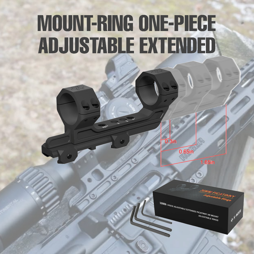 MOUNTING ADJUSTABLE EXTENDED ONE PIECE