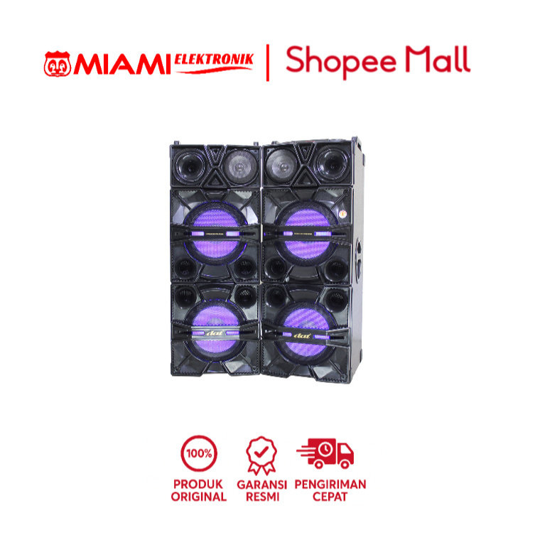 DAT DX-122 Speaker Active Bluetooth Double Subwoofer 12 inch