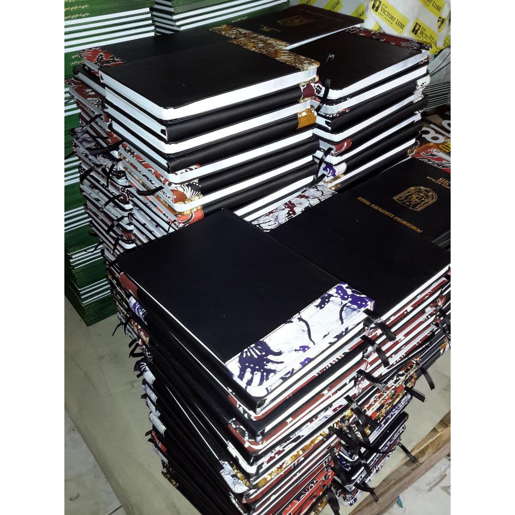 

agenda kain batik buku custom cover batik note book batik