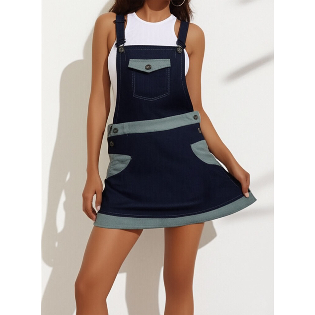 [Preloved] Overall Jeans Rok Denim