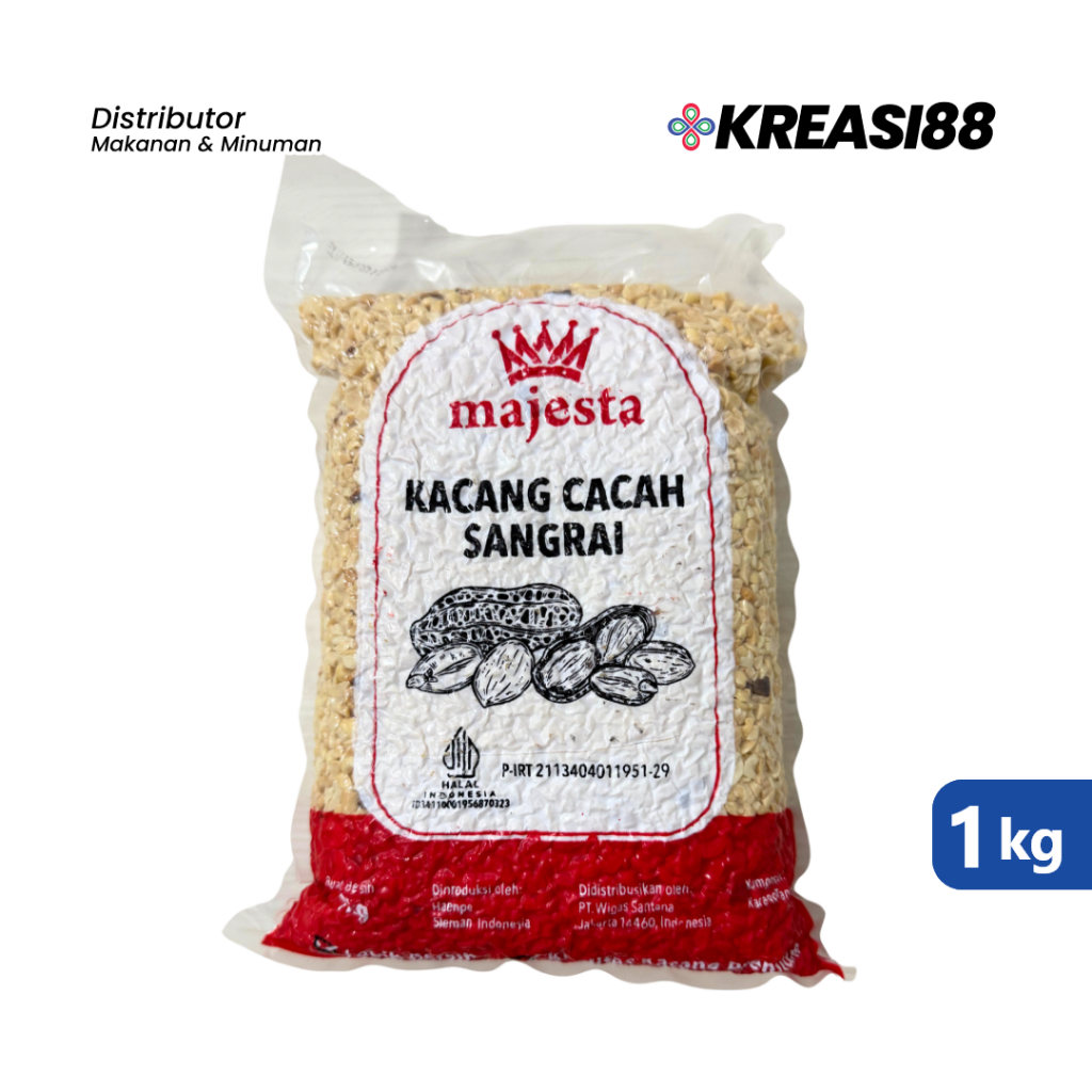 

Kacang Cincang MAJESTA 1kg / Kacang Cacah Sangrai Topping Kacang
