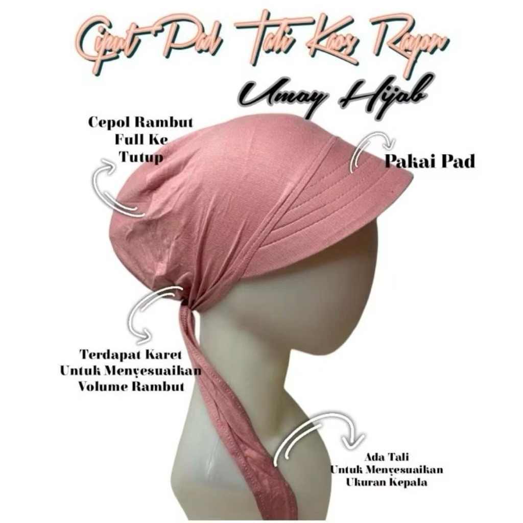 Ciput pet kalong / Ciput pet tali rayon / Ciput pet kalong rayon premium