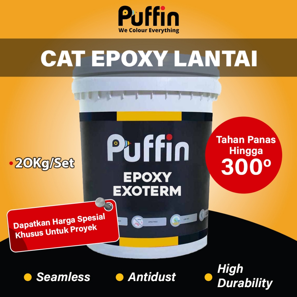 Cat Epoxy Lantai Puffin Epoxy EXOTERM / cat epoxy lantai Tahan Panas