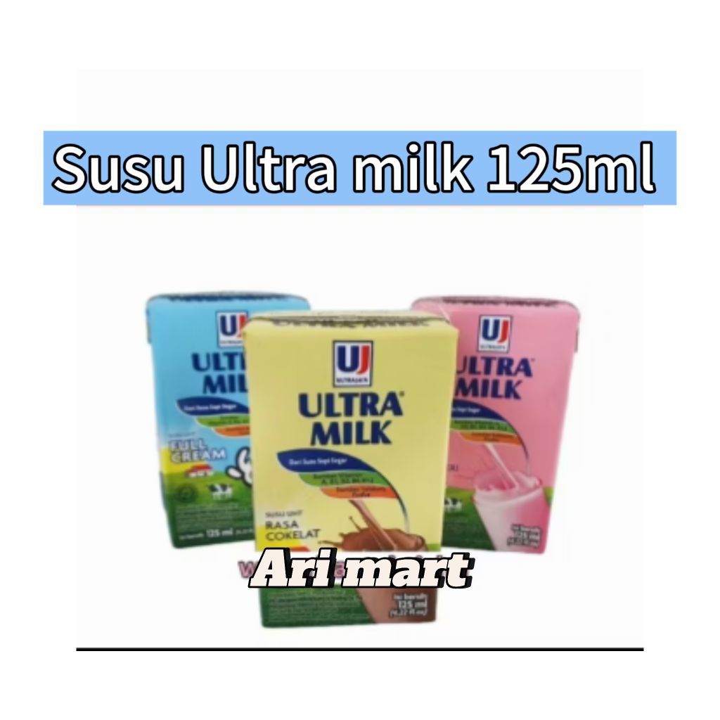 

Ultra Milk UHT Susu Kotak 125ml – Susu Steril Siap Minum