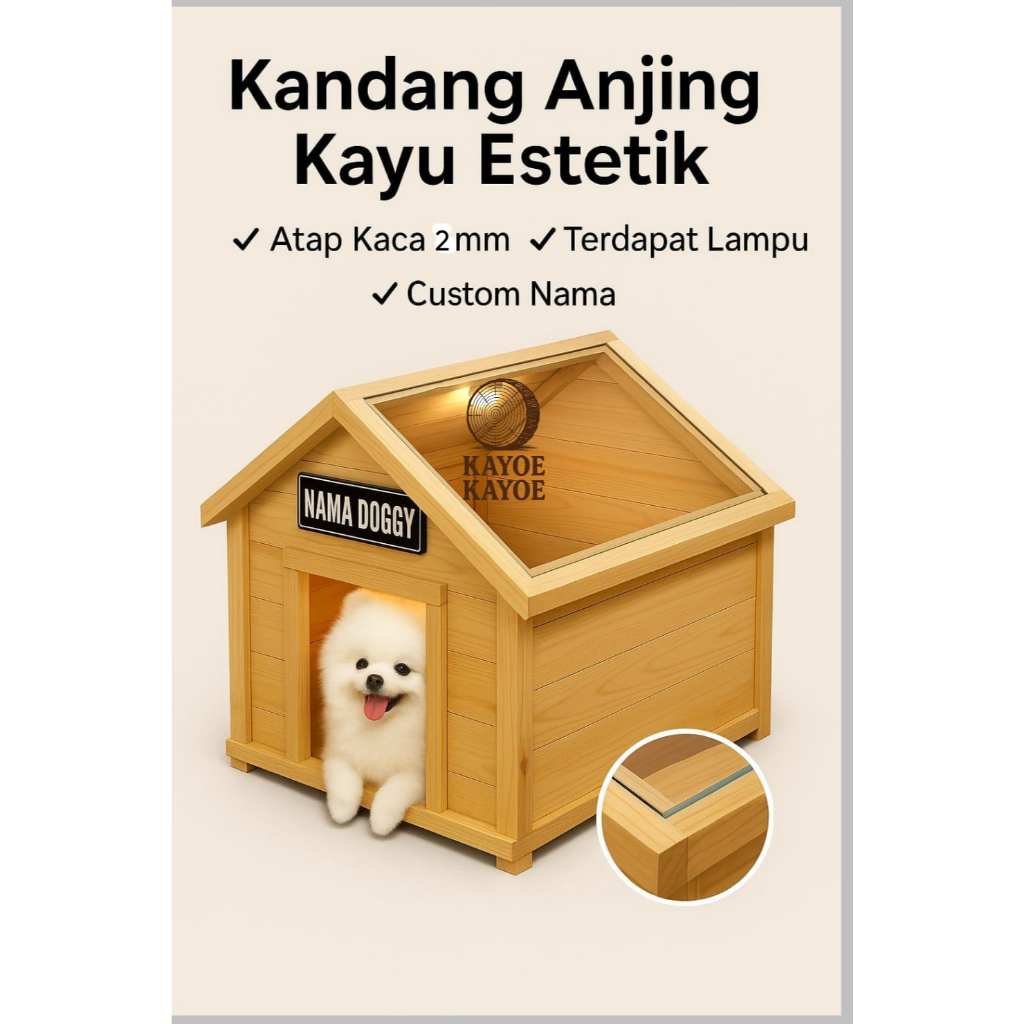 kandang, kandang anjing, kandang kucing,rumah anjing,rumah kucing,  kandang estetik atap kaca