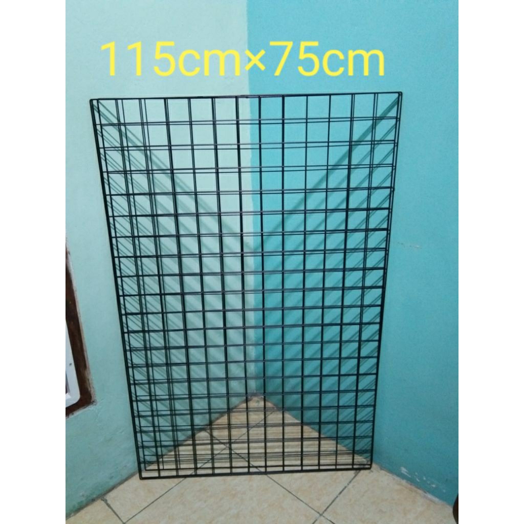 (COD)Ram kawat tebal 115×75 cm,Ram besi pajangan aksesoris,Rak display pajangan dinding konter
