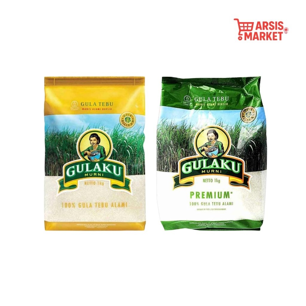 

Gulaku Gula Pasir Putih 1kg [Original] - Gula Premium dari Tebu Asli, Kristsl Bersih & Manis Alami