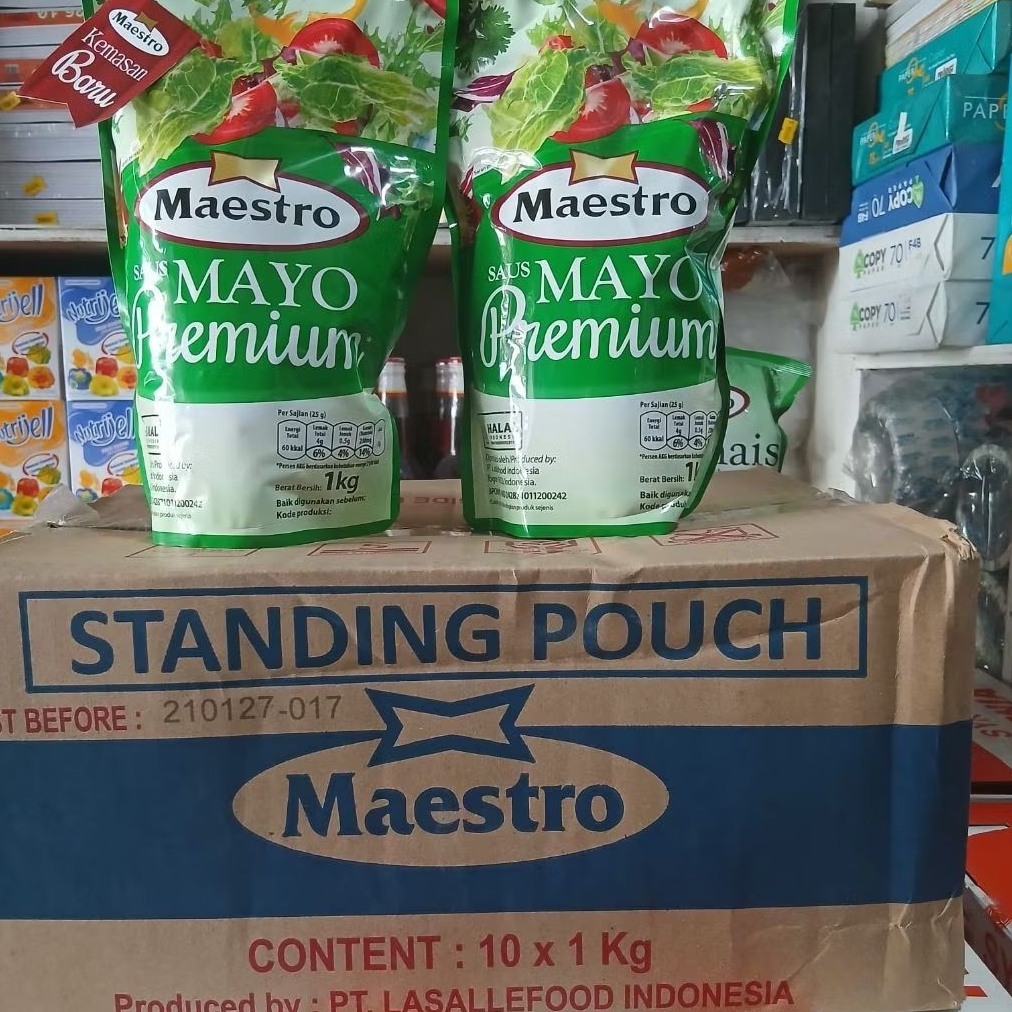 

Maestro Saus Mayo Premium Kemasan Baru - 1 Kg