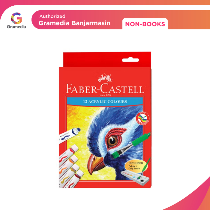 

Gramedia Banjarmasin - Cat Akrilik Faber Castell Acrylic Colours Isi 12