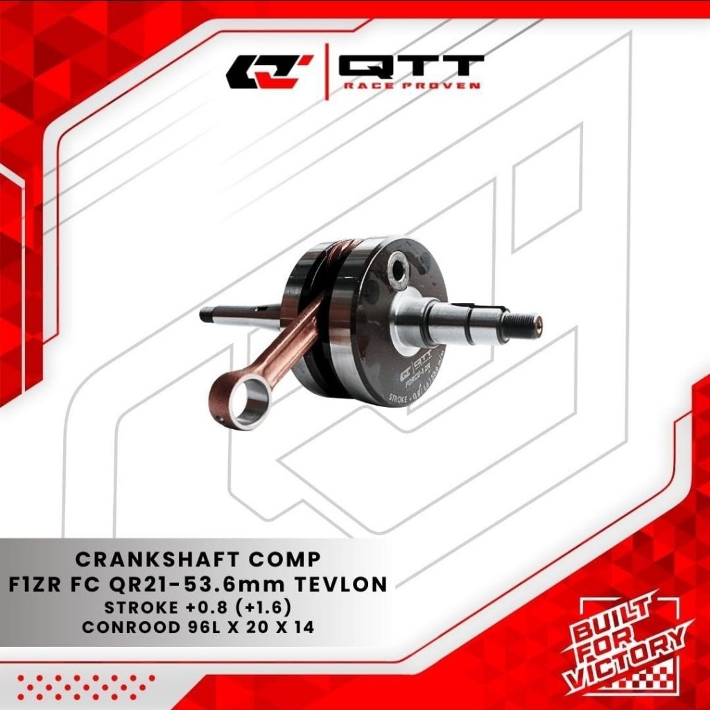 Kruk As QTT FIZR F1ZR FIZ R FULL CLUTCH TEVLON PENDEK ASSY ( + stang ) STANDART STD 05MM 08MM 1MM mm