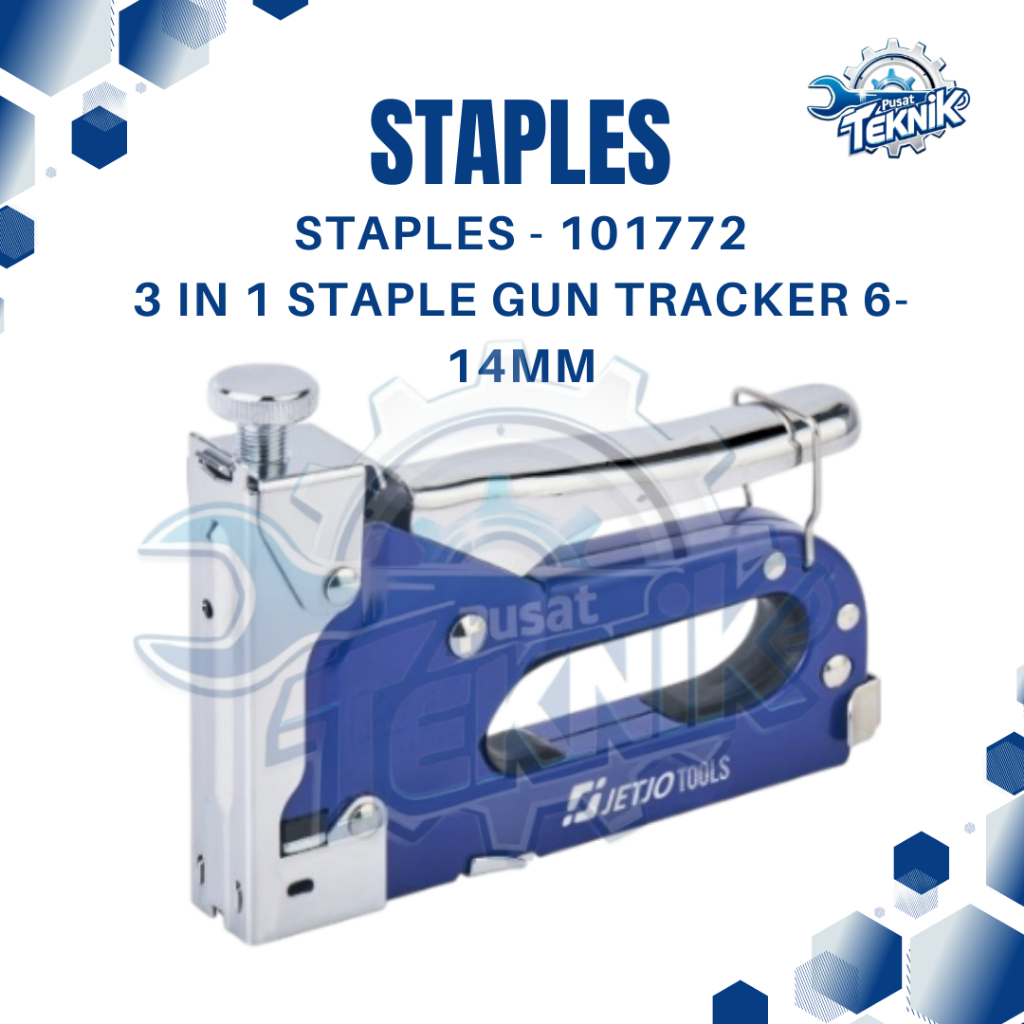 

Jetjo Staples - 101772 3 in 1 Staple Gun Tracker 6-14mm