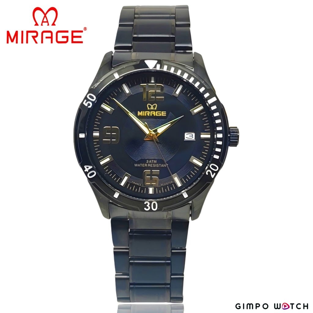 MIRAGE Jam Tangan Analog Pria Original Tahan Air BRP003M