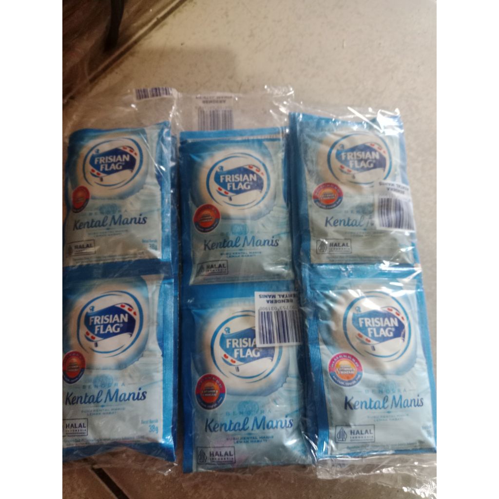 

1RENTENG SUSU KENTAL -MANIS FRISIAN FLAG ISI 6 SACHET