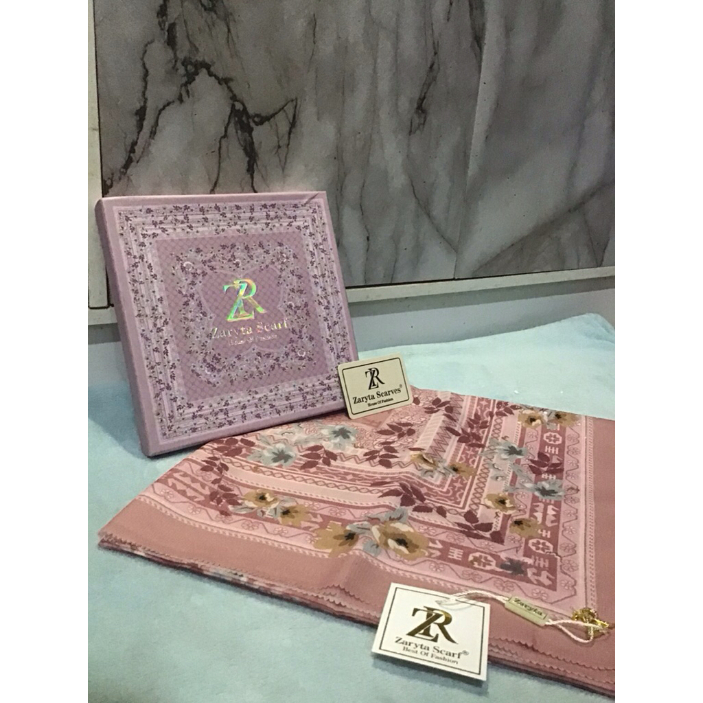 Hijab Zaryta Scarf (ZR) valeria chiffon digital original (NEW) baca deskripsi
