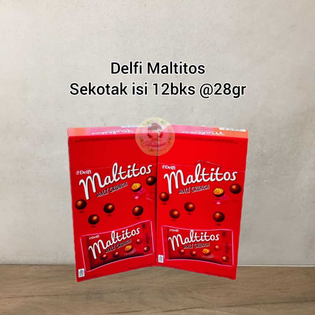 

Sekotak delfi maltitos malt crunchy isi 12pcs @28gr (SCP)