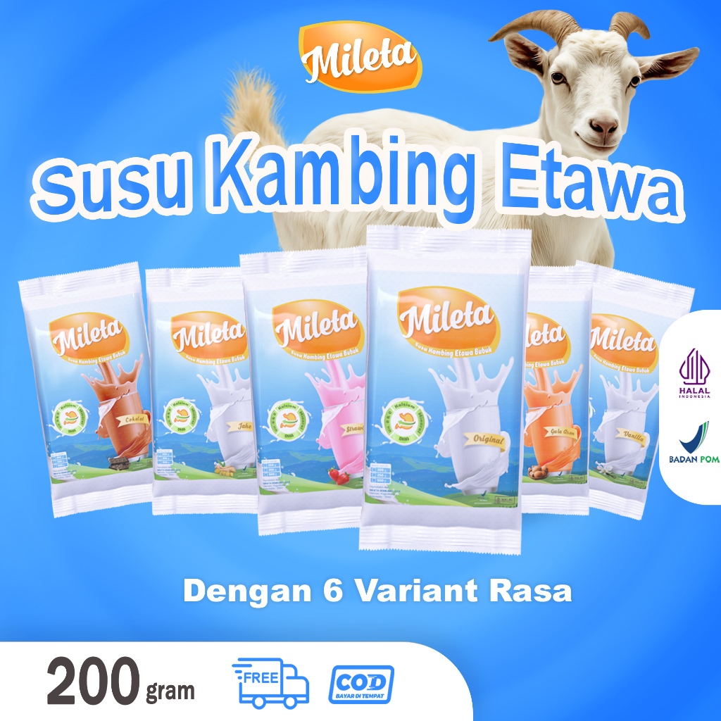 

SOLUSI ASAM URAT DAN REUMATIK - Susu Kambing Etawa Mileta 200 gram