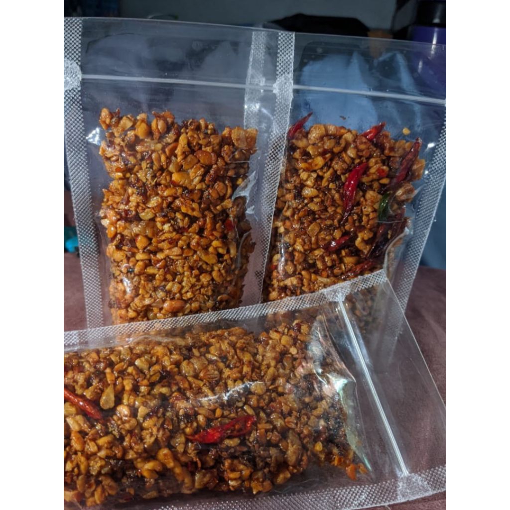 Kering tempe orek tempe pedas manis tanpa bahan pengawet halal berat 100 gram