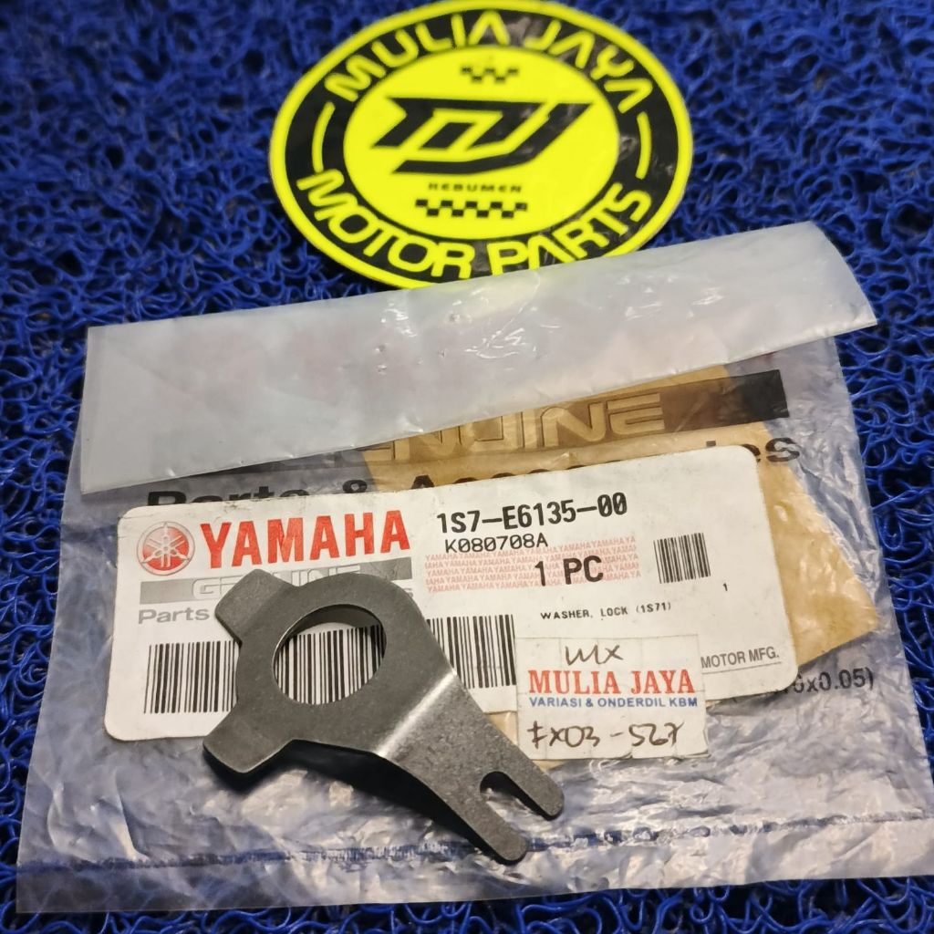 PLAT KLEM PENGUNCI KUNCIAN MUR RUMAH KAMPAS KOPLING ATAU WHASER LOCK (1s71) YAMAHA JUPITER MX 135 OL