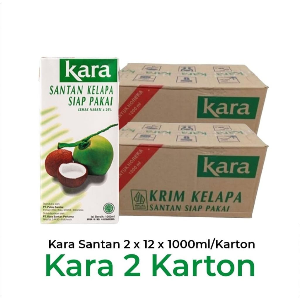 

Kara Santan Kelapa Asli Siap Pakai 24 x 1000ml/karton
