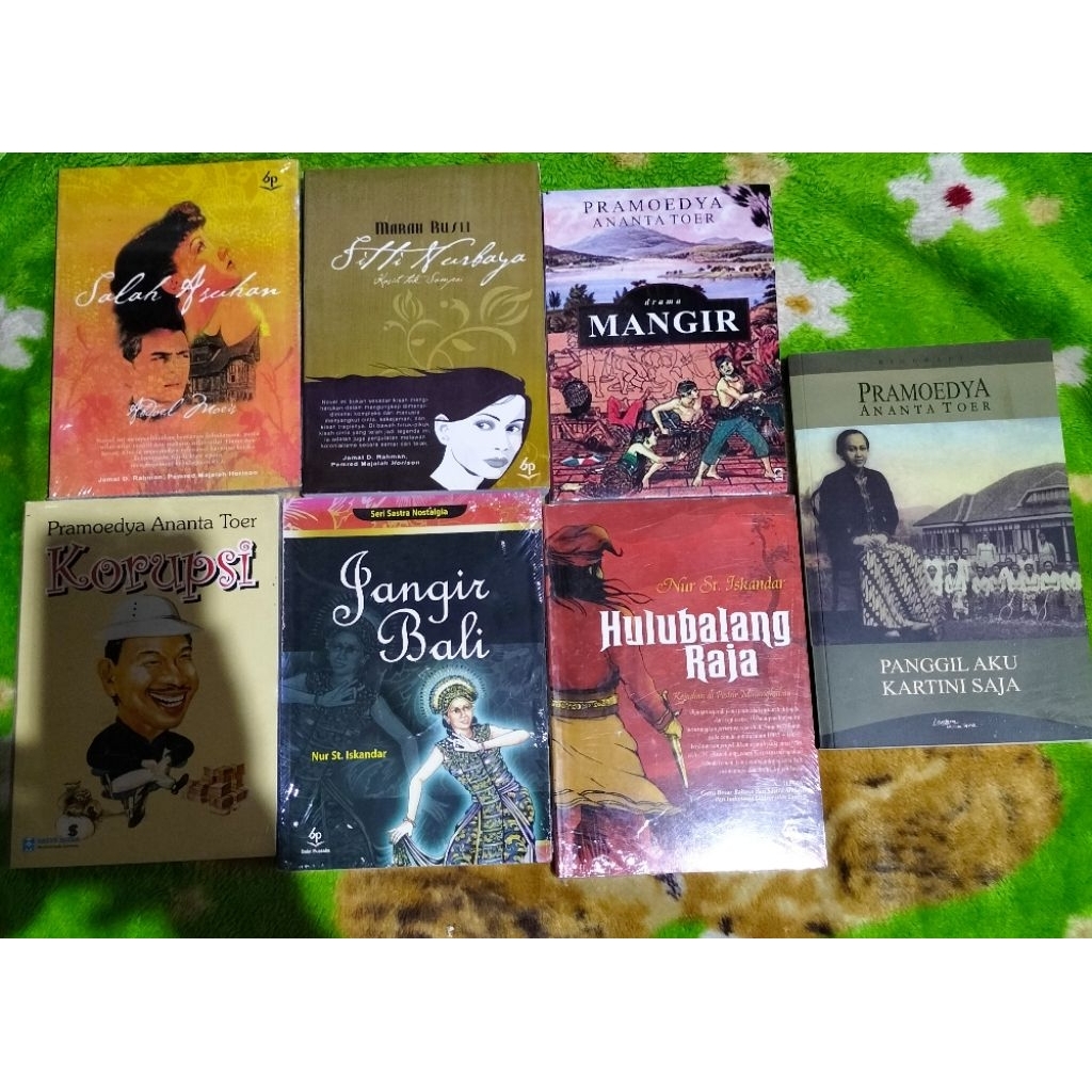 NOVEL SASTRA PRAMOEDYA ANANTA TOER DRAMA MANGIR KORUPSI PANGGIL AKU KARTINI SAJA JANGIR BALI HULUBAL