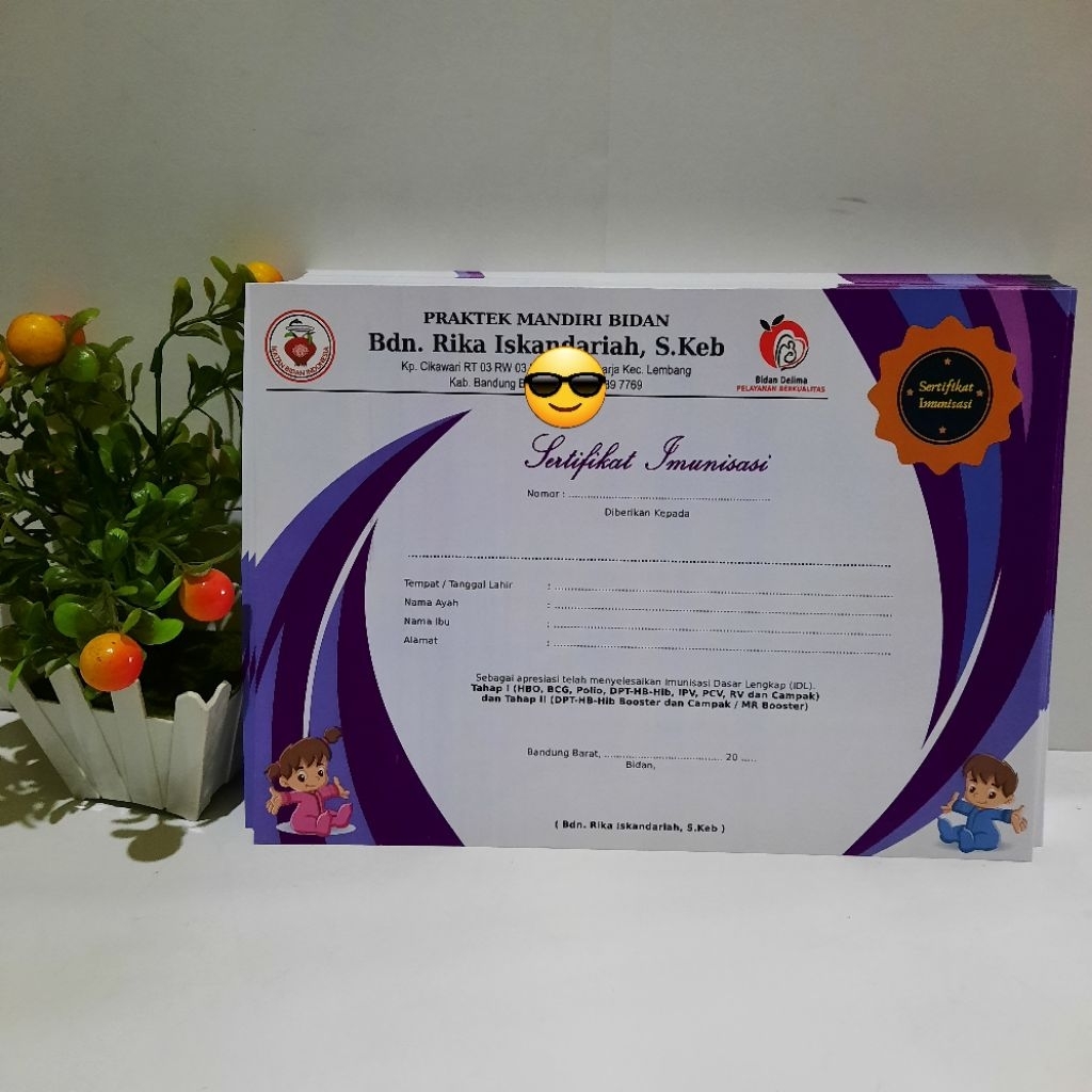 

Sertifikat Imunisasi