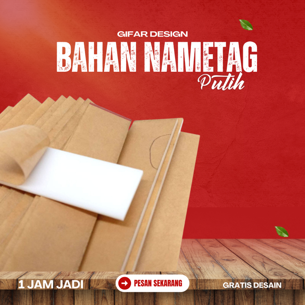 

Bahan untuk membuat Name Tag akrilik, ukuran standar 8X2 cm Tebal 2mm