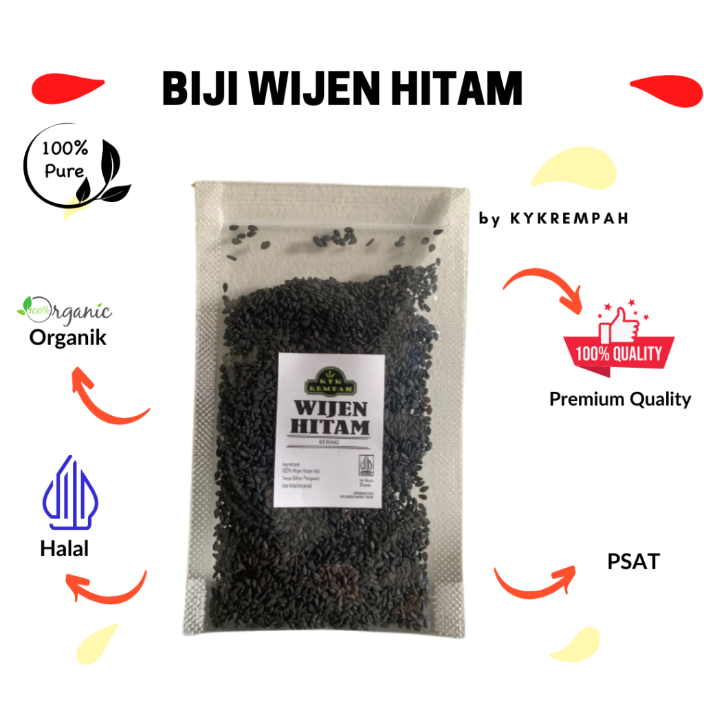 

Wijen Hitam Murni / Biji Wijen Hitam