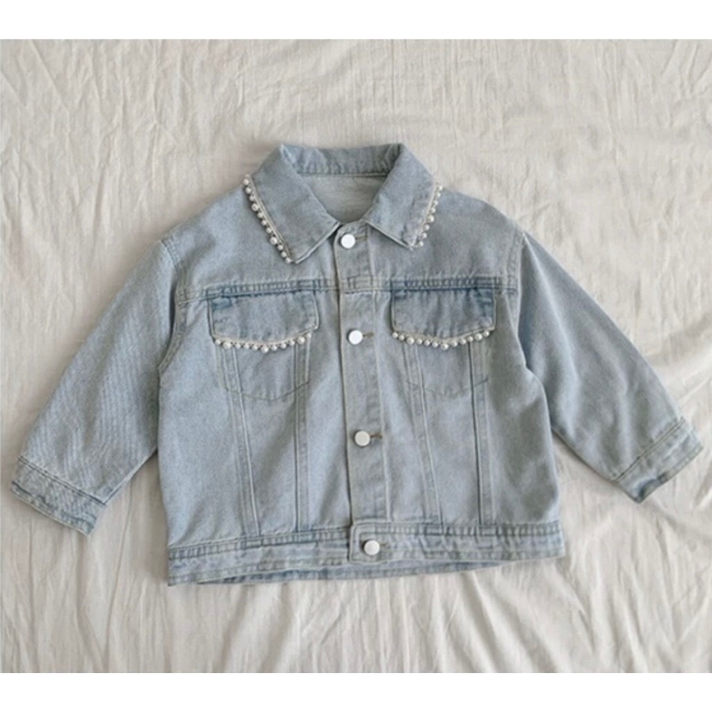 Kejora - Cheryl jacket jeans anak perempuan denim outer cewe korea style