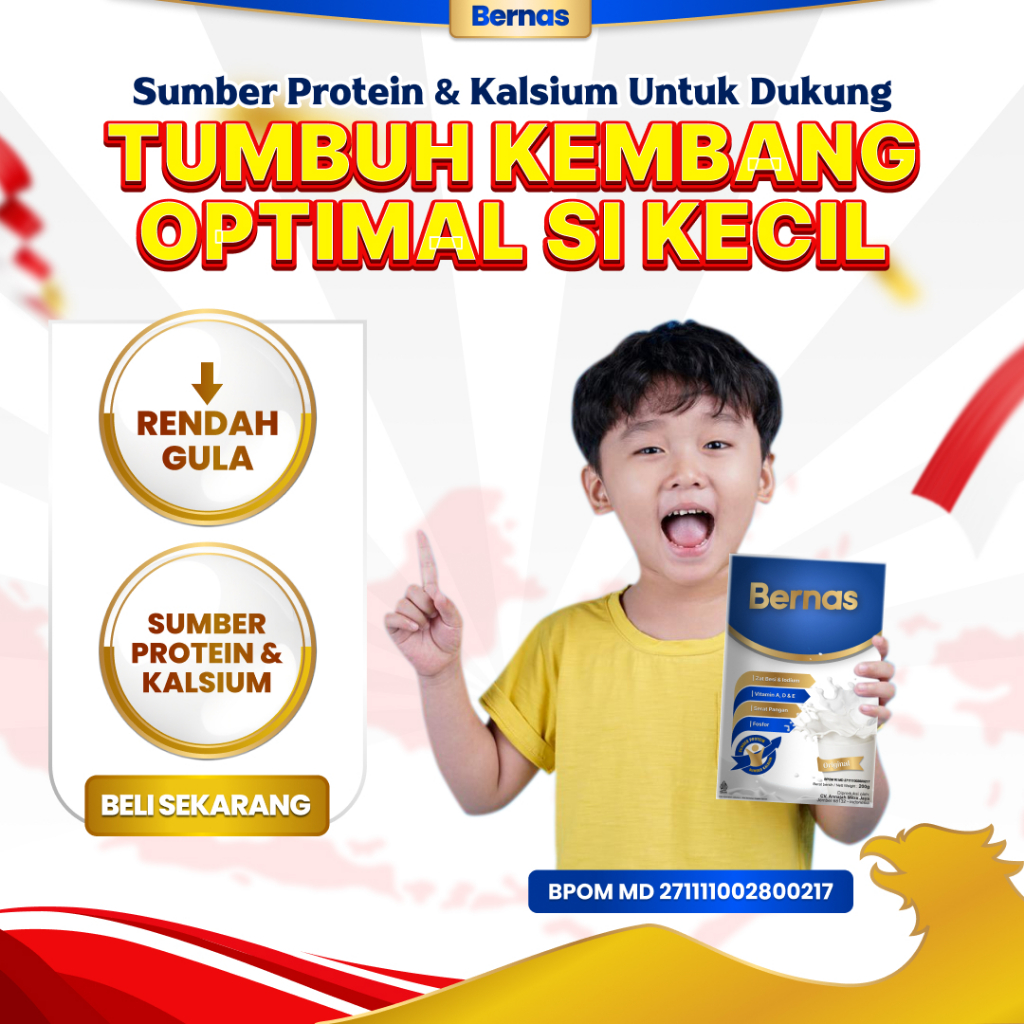 

BERNAS - Susu Tumbuh Kembang & Nutrisi Seimbang Anak usia 1 sampai 15 Tahun|