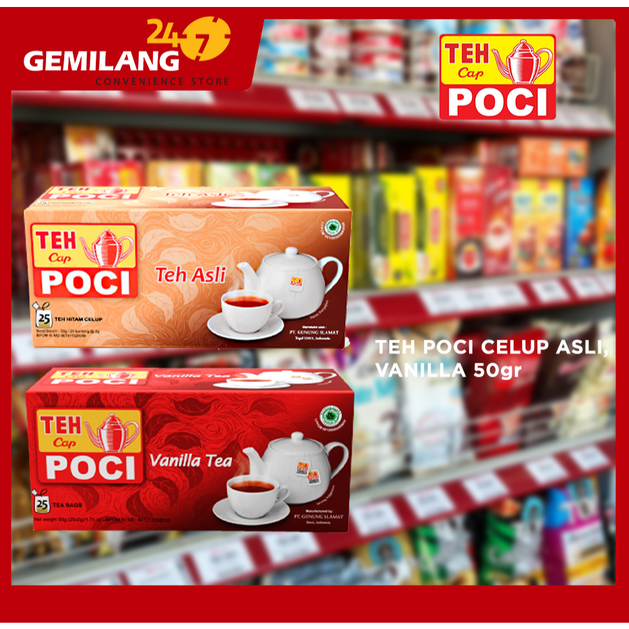 

TEH POCI CELUP VANILLA 50gr, CELUP ASLI 50gr