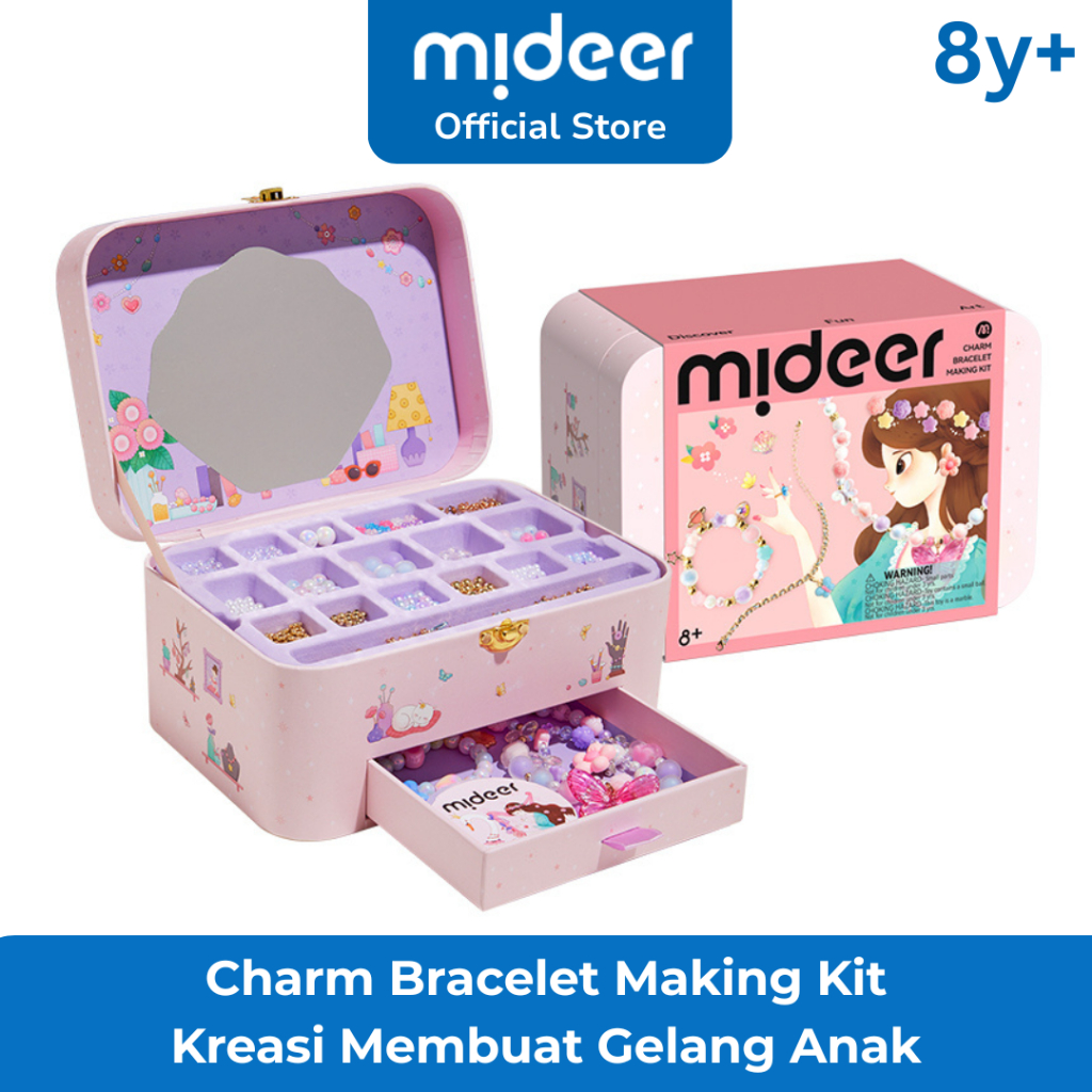 Mideer Charm Bracelet Making Kit Mainan Kreasi Membuat Gelang Anak Kado Anak Perempuan