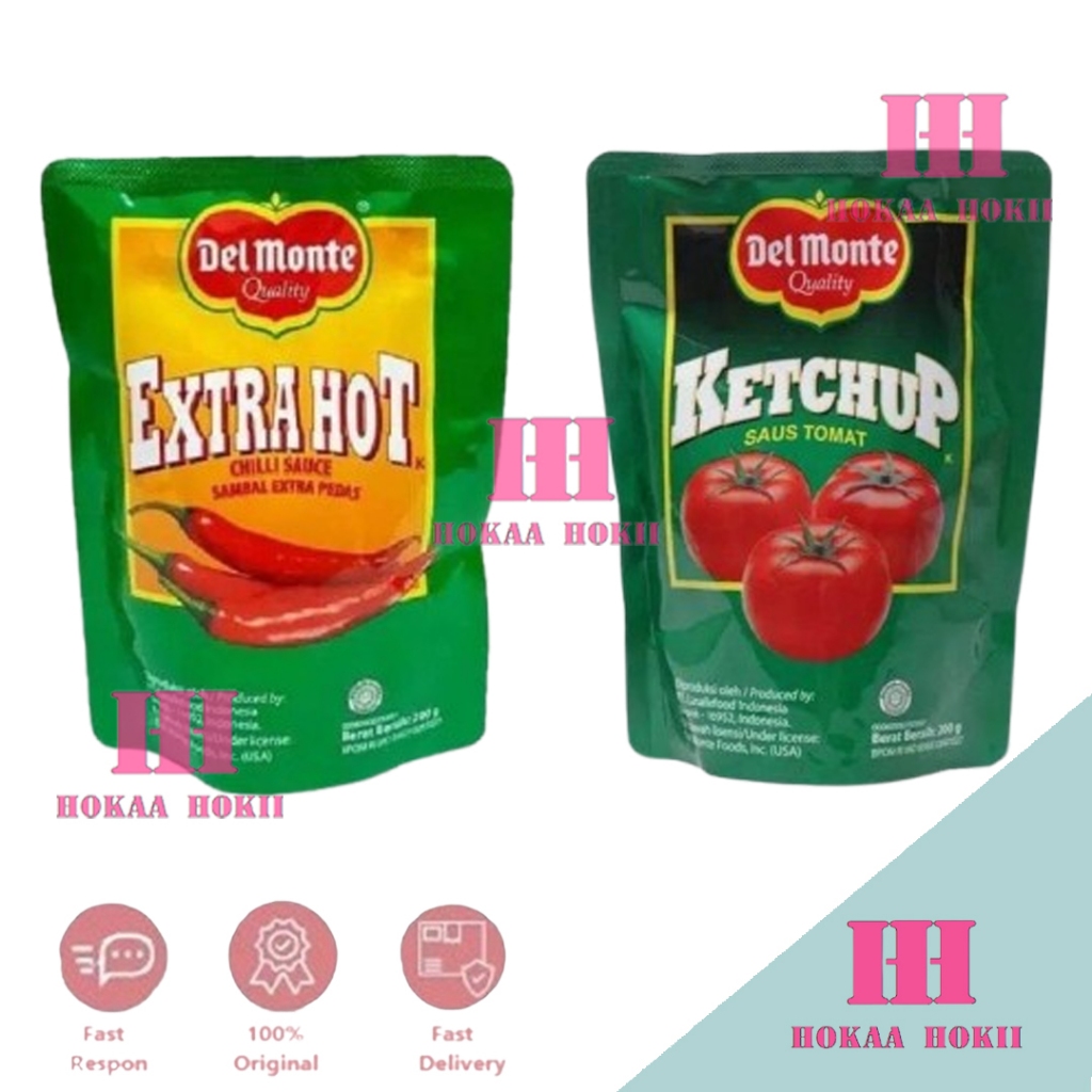 

Delmonte Saus Tomat Kethup Dan Suas Sambal Extra Hot 200gr