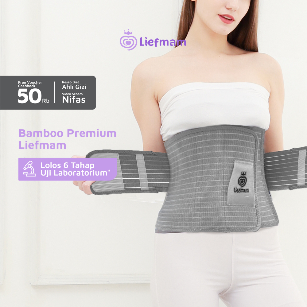Liefmam Bamboo Corset - Korset Pasca Melahirkan Normal dan Caesar dengan Serat Bambu Alami