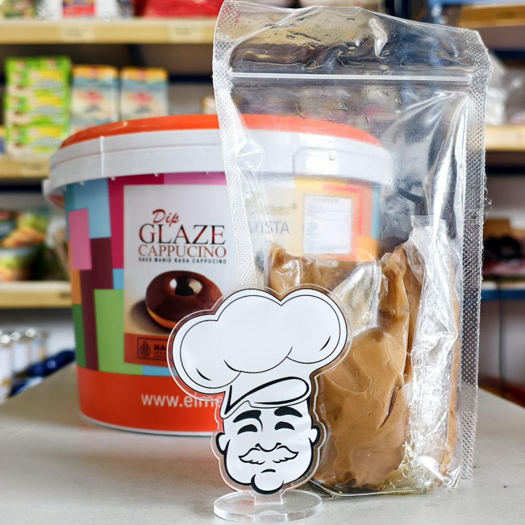 

Elmer Glaze Cappucino 250Gr / Topping Donat Cappuccino / Dip Glaze Cappucino Elmer