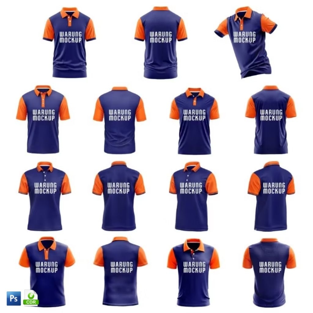 MOCKUP JERSEY - T-SHIRT KERAH POLO