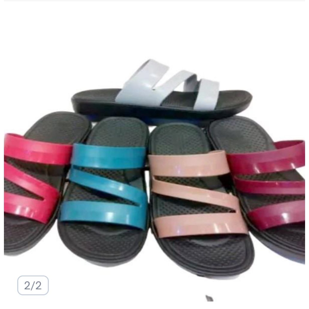 sandal selop wanita bahan karet porto