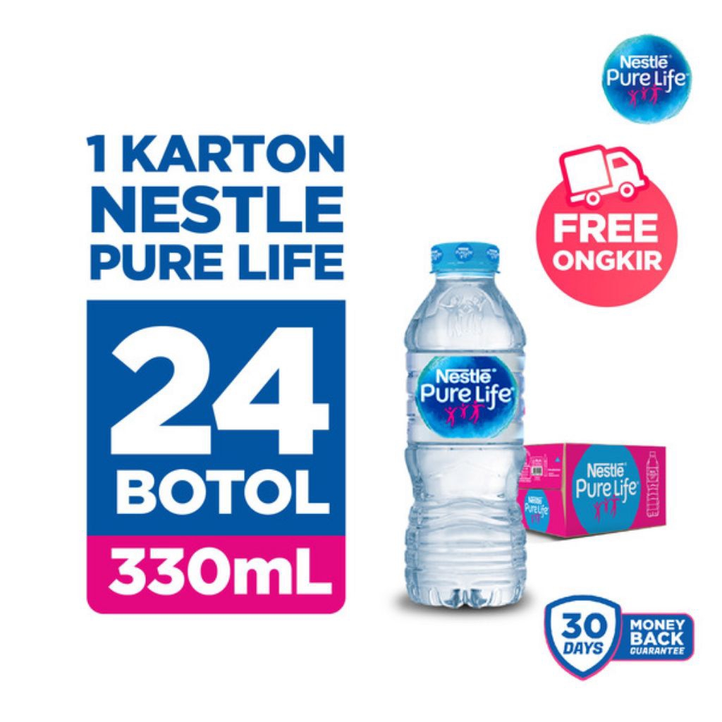 

Nestle Pure Life Air Mineral 330 ML 1 Dus isi 24 Botol